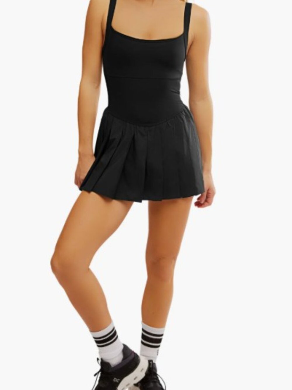 FP Movement by Free People Black "Swing of Things"Skortsie, M, NWOT